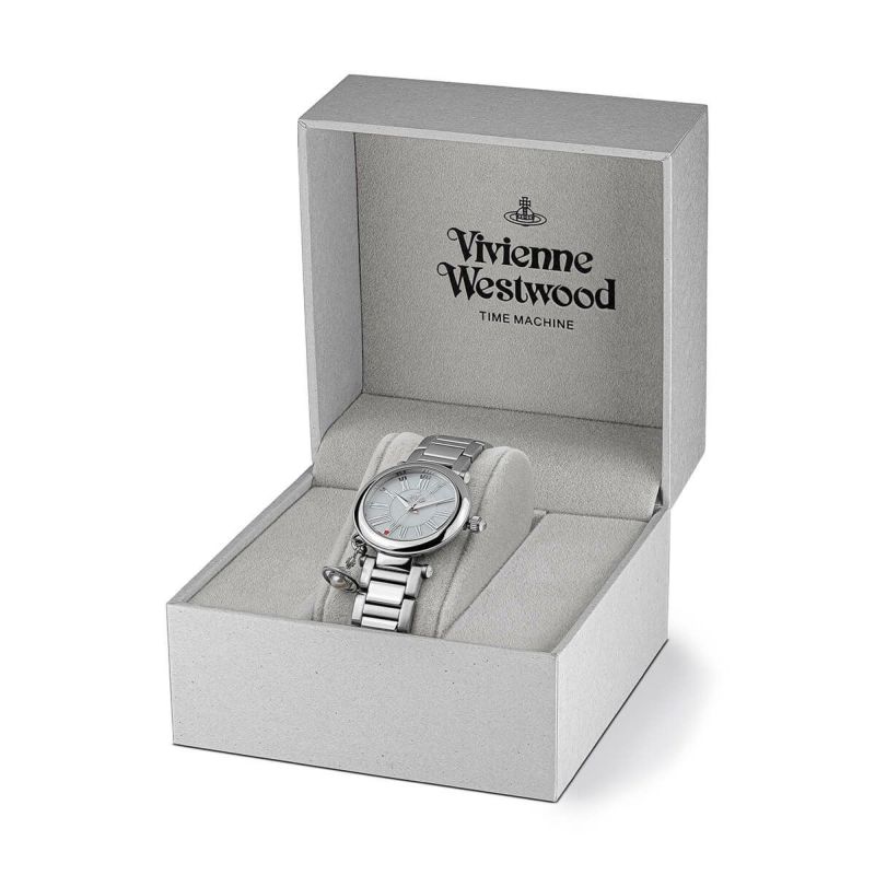 Vivienne Westwood | Vivienne Westwood / ヴィヴィアンウエストウッド マザーオーブ  レディースクォーツウォッチ、ホワイトMOPダイヤル&シルバーステンレススチールブレスレット レディース 女性用 腕時計 おしゃれ ブランド