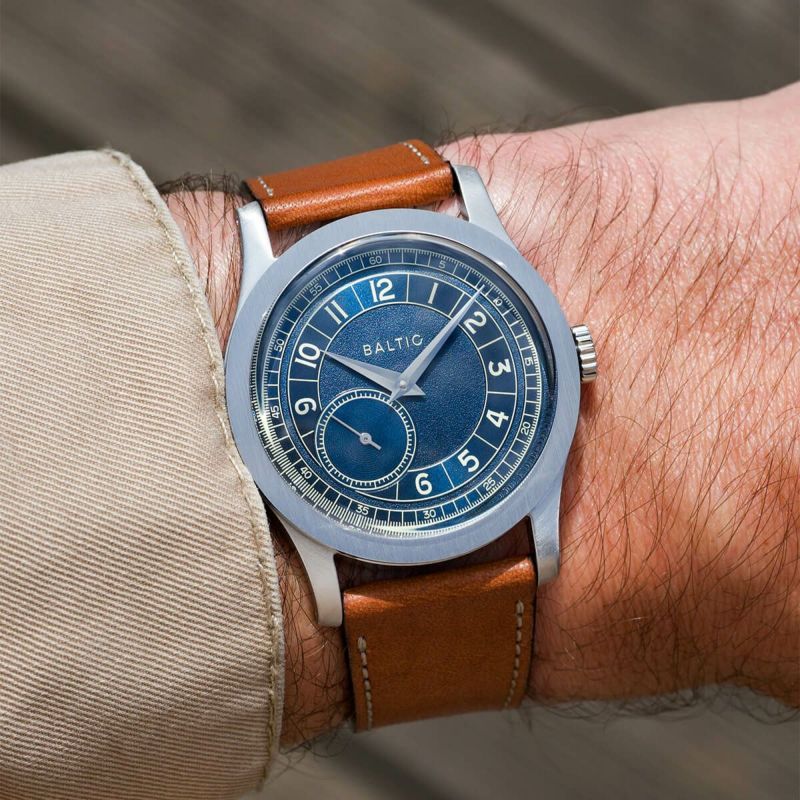 BALTIC | BALTIC WATCHES / バルチック マイクロローター ルーレット ブルー / ライオン レザー ストラップ MR  Roulette Blue メンズ 男性用 腕時計 おしゃれ ブランド