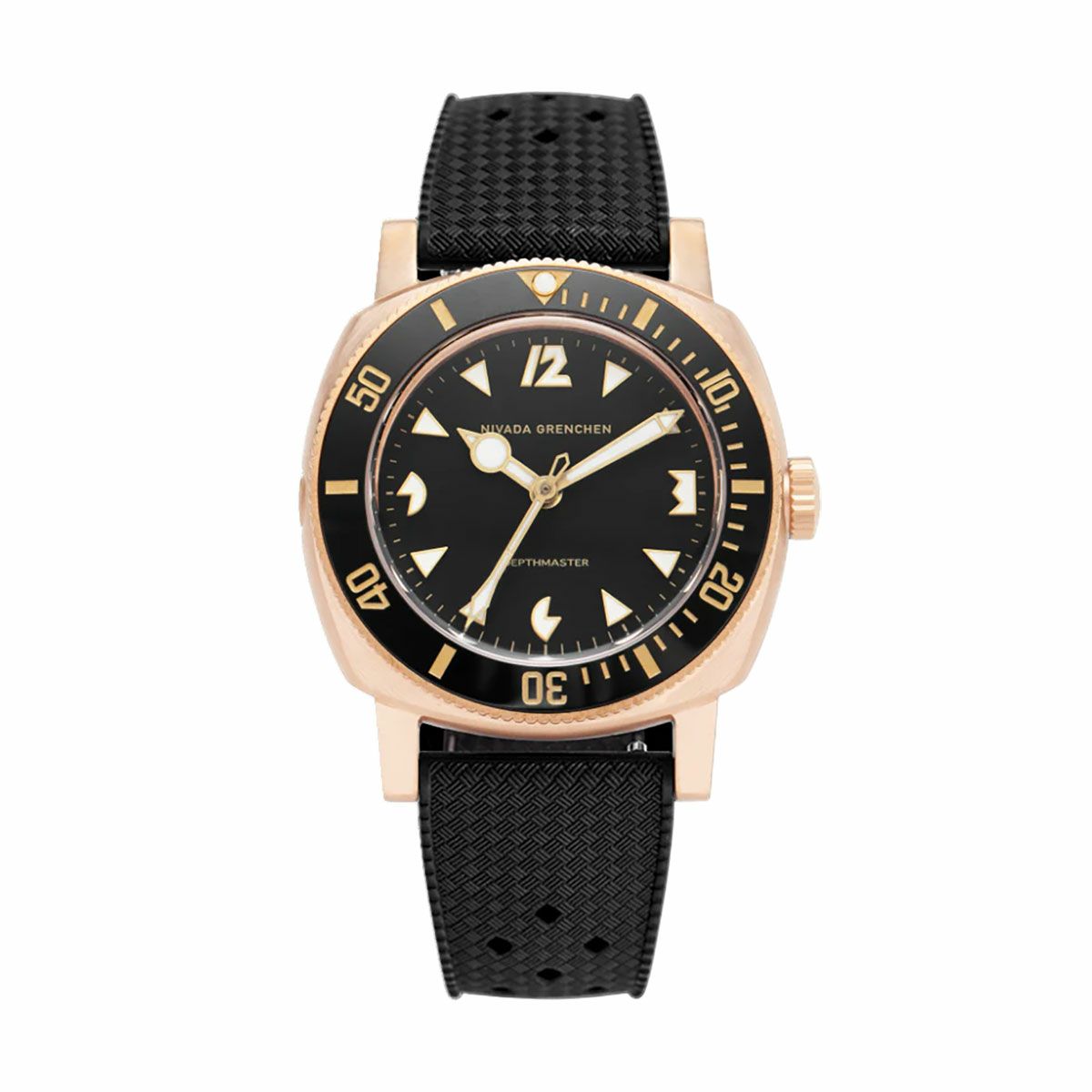 Nivada Grenchen / ニバダ グレンヒェン デプスマスター ブロンズ ブラック トロピックラバーストラップの公式ECサイト掲載画像