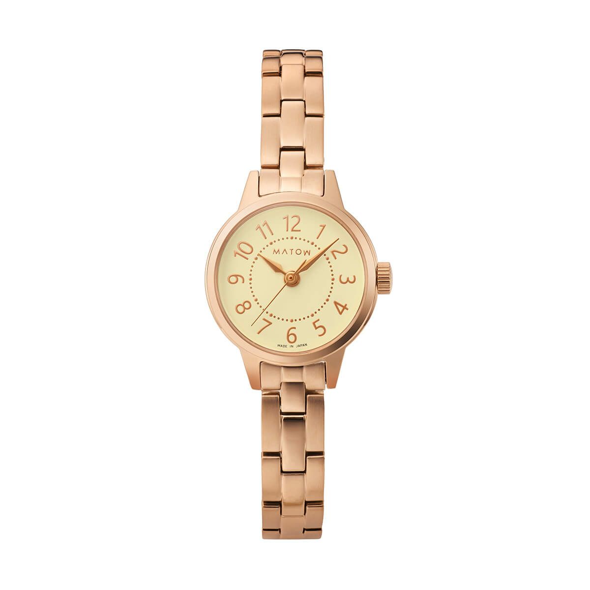 MATOW / マトウ Tsuki 清月 -せいげつ- / ラウンド ローズゴールド シャンパンの公式ECサイト掲載画像