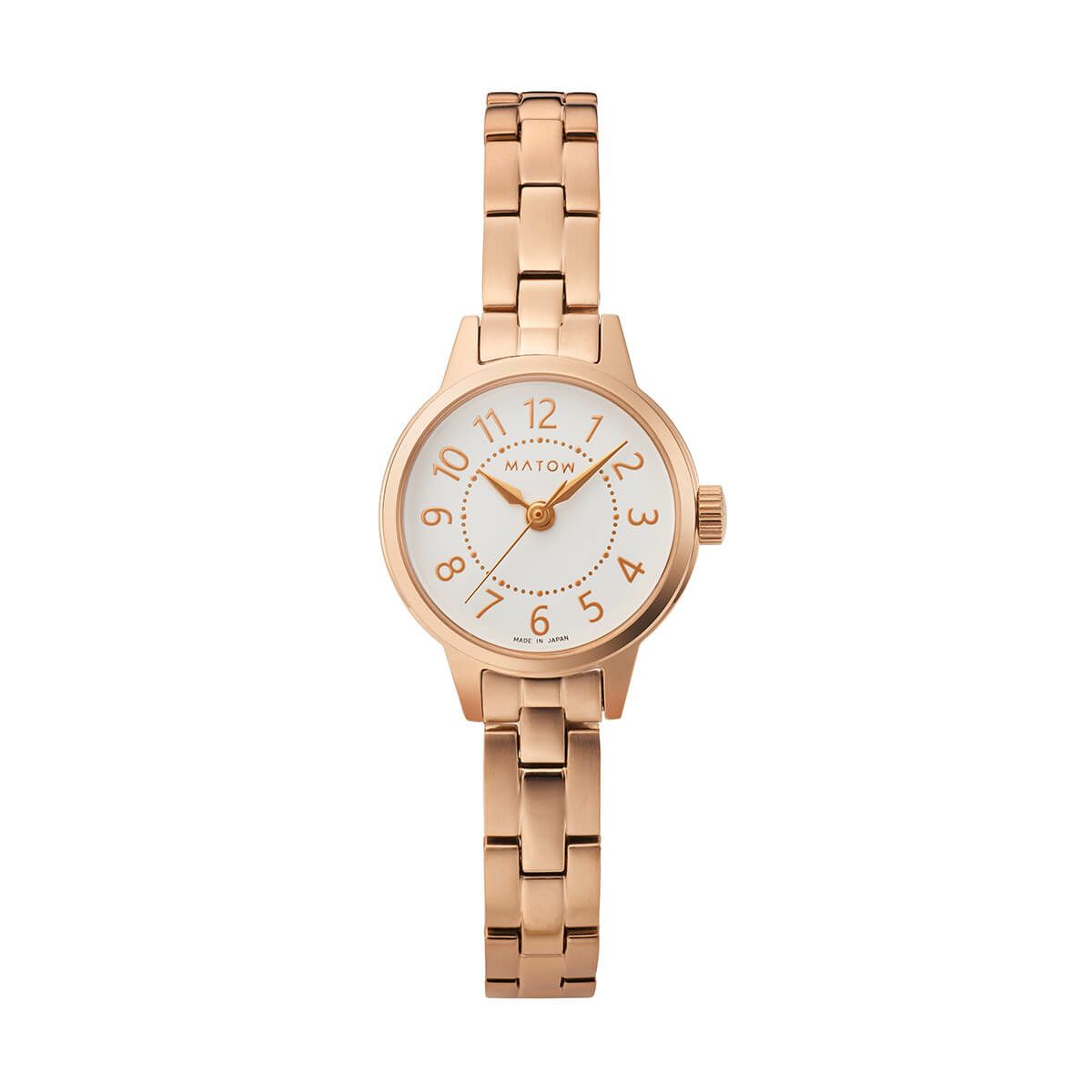 MATOW / マトウ Tsuki 清月 -せいげつ- / ラウンド ローズゴールド ホワイトの公式ECサイト掲載画像