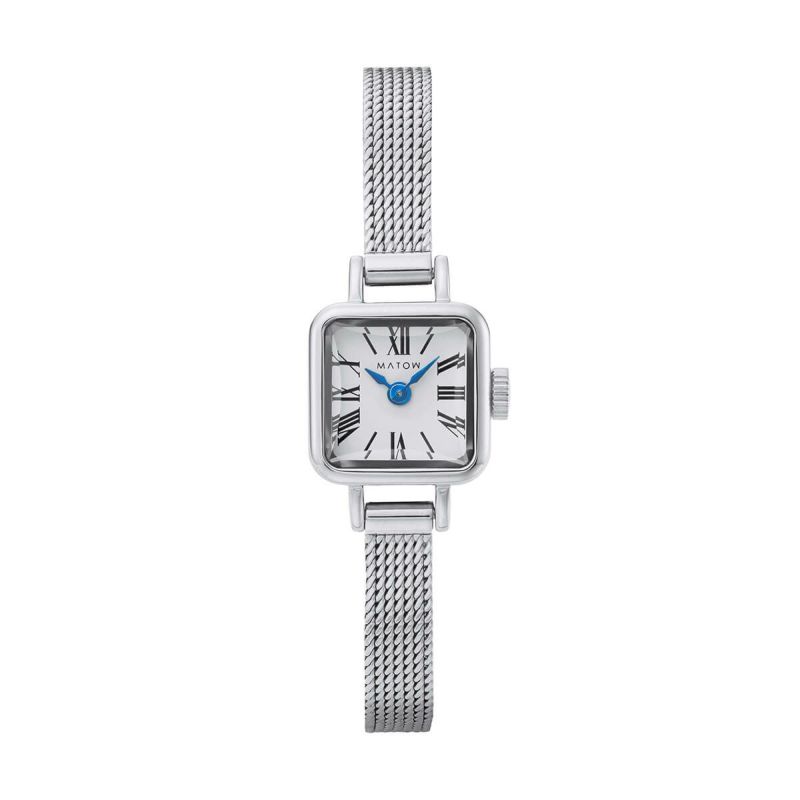 MATOW / マトウ Tsuki 淡月 -たんげつ- / ミニスクエア シルバー ホワイト メッシュの公式ECサイト掲載画像