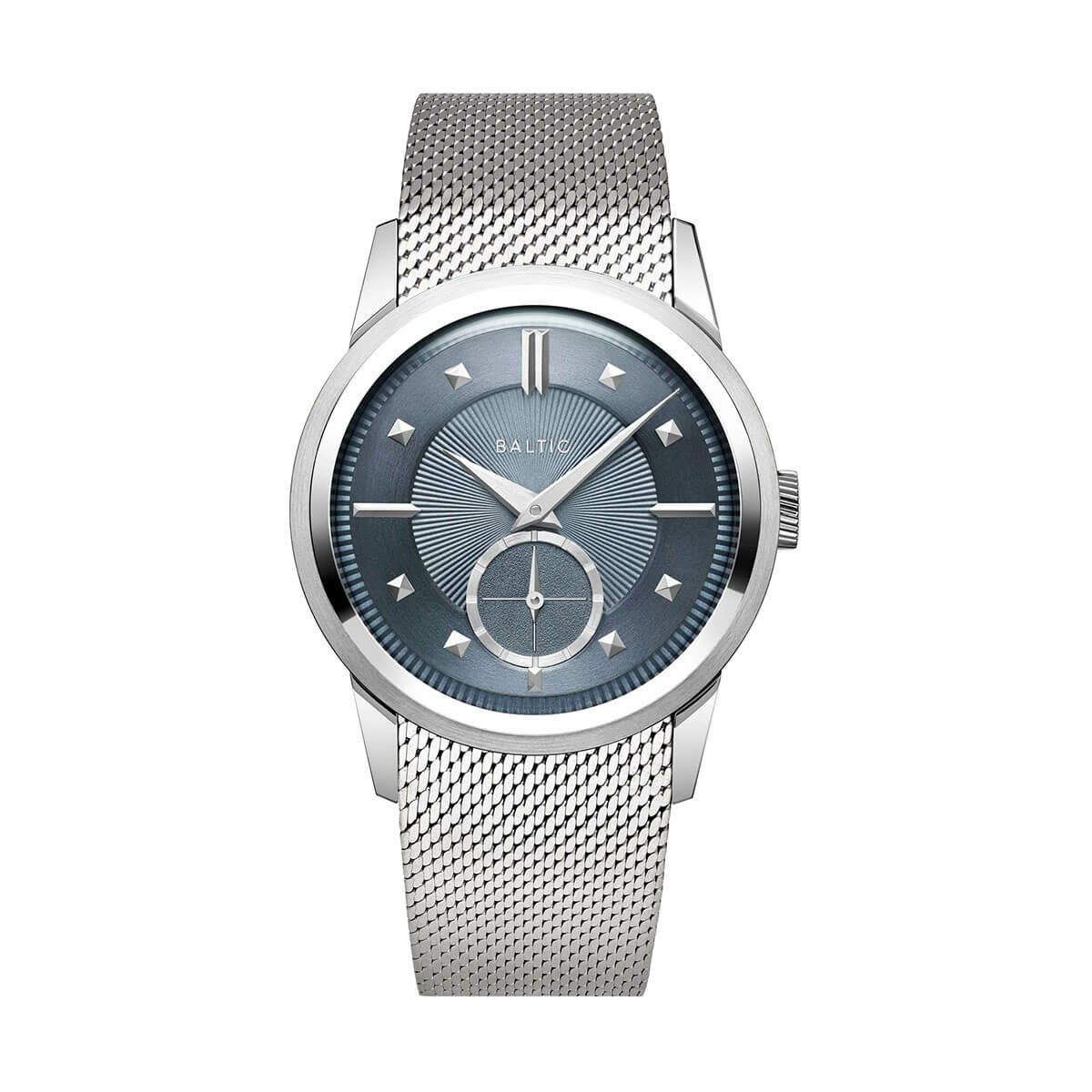 BALTIC WATCHES / バルチック プリズミック グレーブルー ステンレススチール メッシュ バンドの公式ECサイト掲載画像