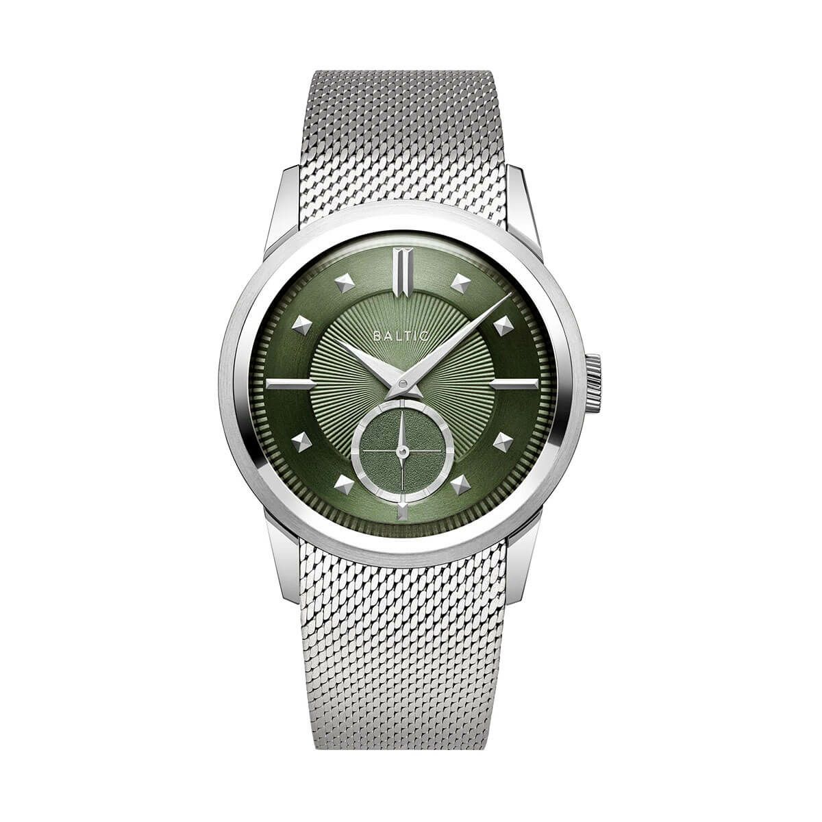 BALTIC WATCHES / バルチック プリズミック グリーン ステンレススチール メッシュ バンドの公式ECサイト掲載画像