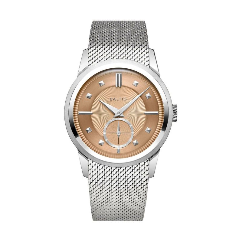 BALTIC WATCHES / バルチック プリズミック サーモン ステンレススチール メッシュ バンドの公式ECサイト掲載画像