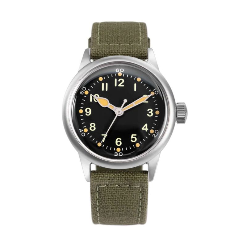 Praesidus / プレジダス A-11 SERVICE WATCH BLACK 38MM Green Canvasの公式ECサイト掲載画像