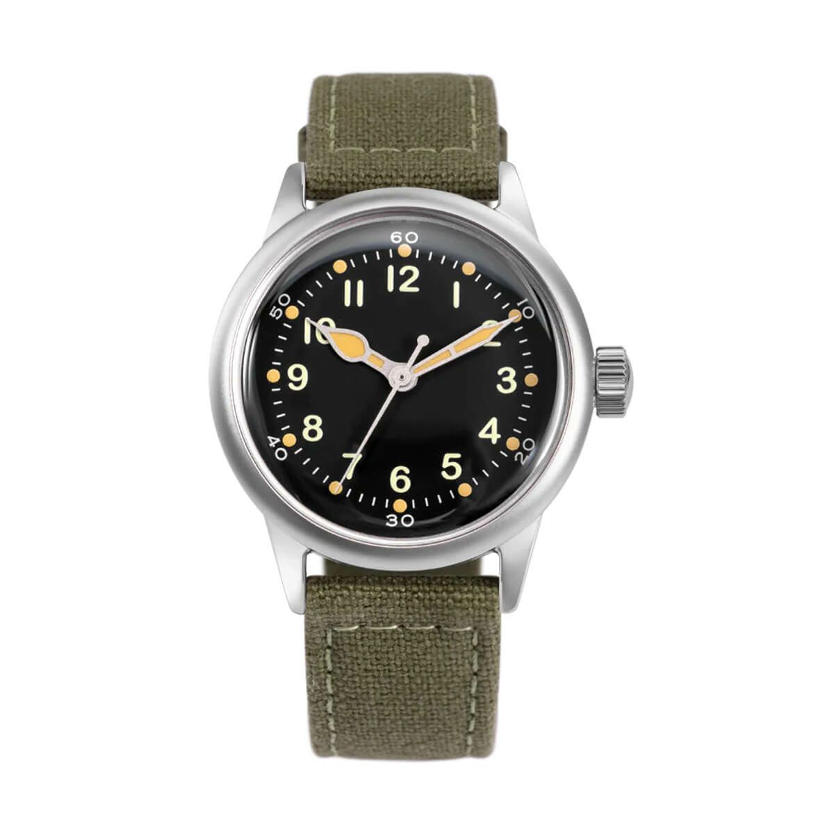 Praesidus / プレジダス A-11 SERVICE WATCH BLACK 38MM Green Canvasの公式ECサイト掲載画像