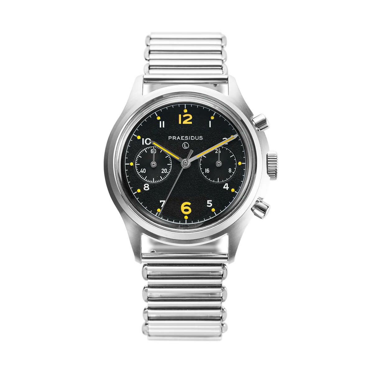 Praesidus / プレジダス PAC-76 CHRONOGRAPH Bonklip Field Braceletの公式ECサイト掲載画像