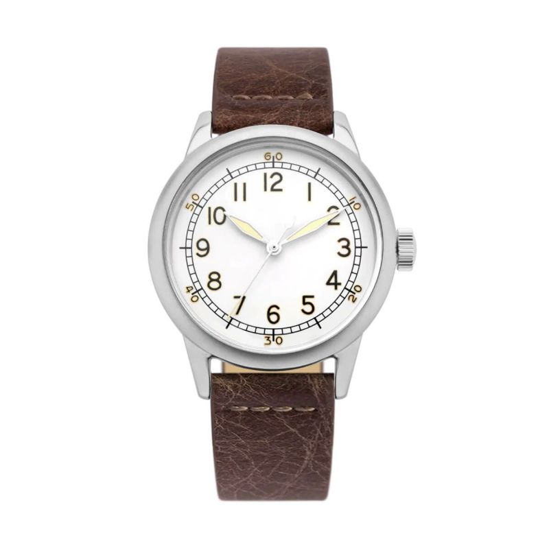 Praesidus / プレジダス A-11 SPEC 2.C 32MM WHITE PATINA Dark Brown Leatherの公式ECサイト掲載画像