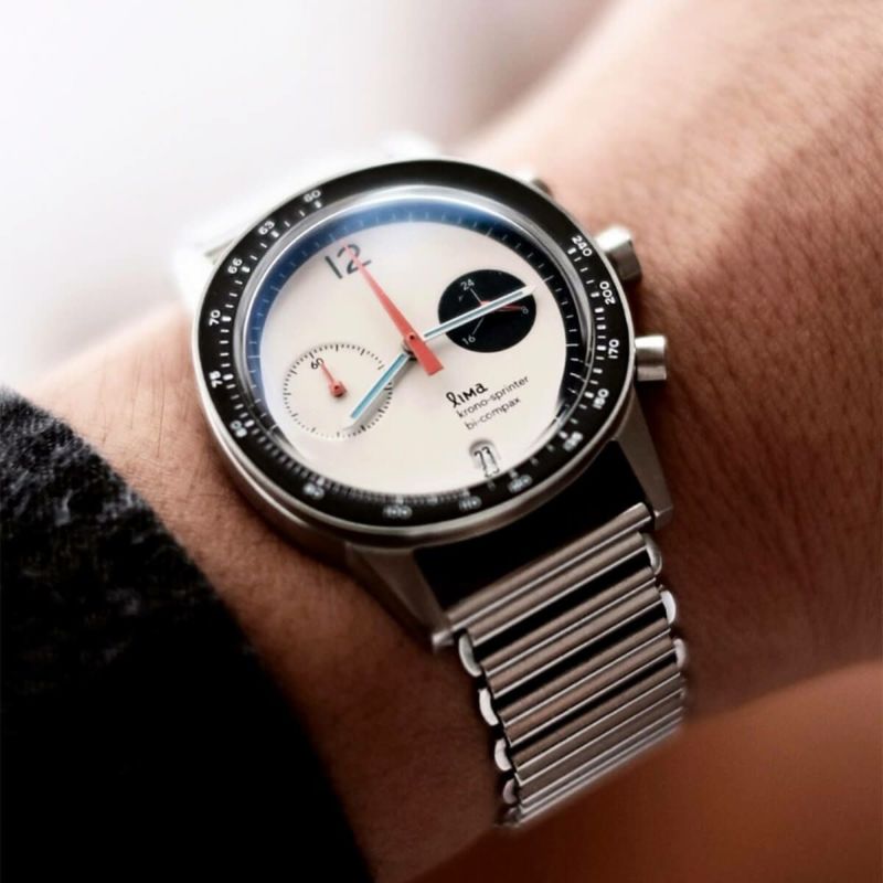 (取寄) リマ  Lima White Creme Lima Watch / リマウォッチ KRONOSPRINTER NEWMAN WHITE メンズ腕時計