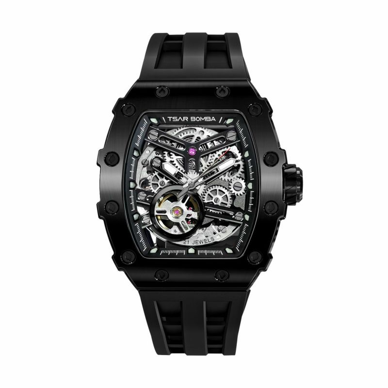 TSAR BOMBA / サーボンバ エレメンタル シリーズ オートマチック ウォッチ ブラック / ブラックの公式ECサイト掲載画像