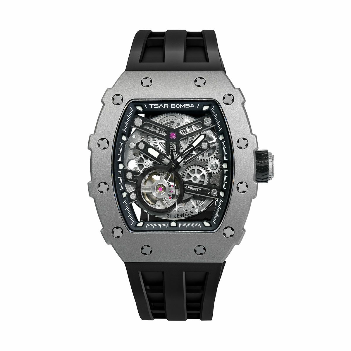 TSAR BOMBA / サーボンバ エレメンタル シリーズ チタニウム エディション オートマチック ウォッチ ブラック / ブラックの公式ECサイト掲載画像