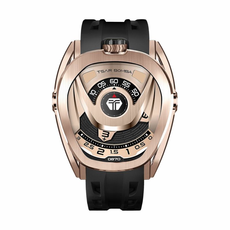 TSAR BOMBA / サーボンバ リアクター インターチェンジャブル オートマチック ウォッチ ローズゴールド / ブラックの公式ECサイト掲載画像