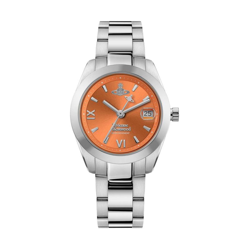 Vivienne Westwood / ヴィヴィアンウエストウッド フェンチャーチ - レディース オレンジ ダイヤル & シルバー ブレスレットの公式ECサイト掲載画像
