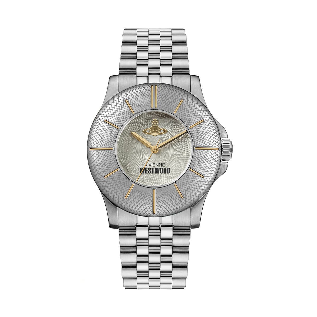 Vivienne Westwood / ヴィヴィアンウエストウッド ユニセックス- ウォルブルック グレー ダイヤル &シルバー ブレスレットの公式ECサイト掲載画像
