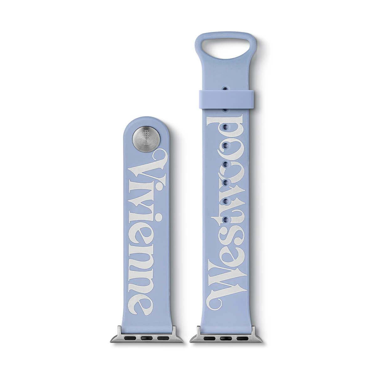 Vivienne Westwood / ヴィヴィアンウエストウッド Apple watch 38mm/40mm/41mm 専用ストラップ - ブルーの公式ECサイト掲載画像