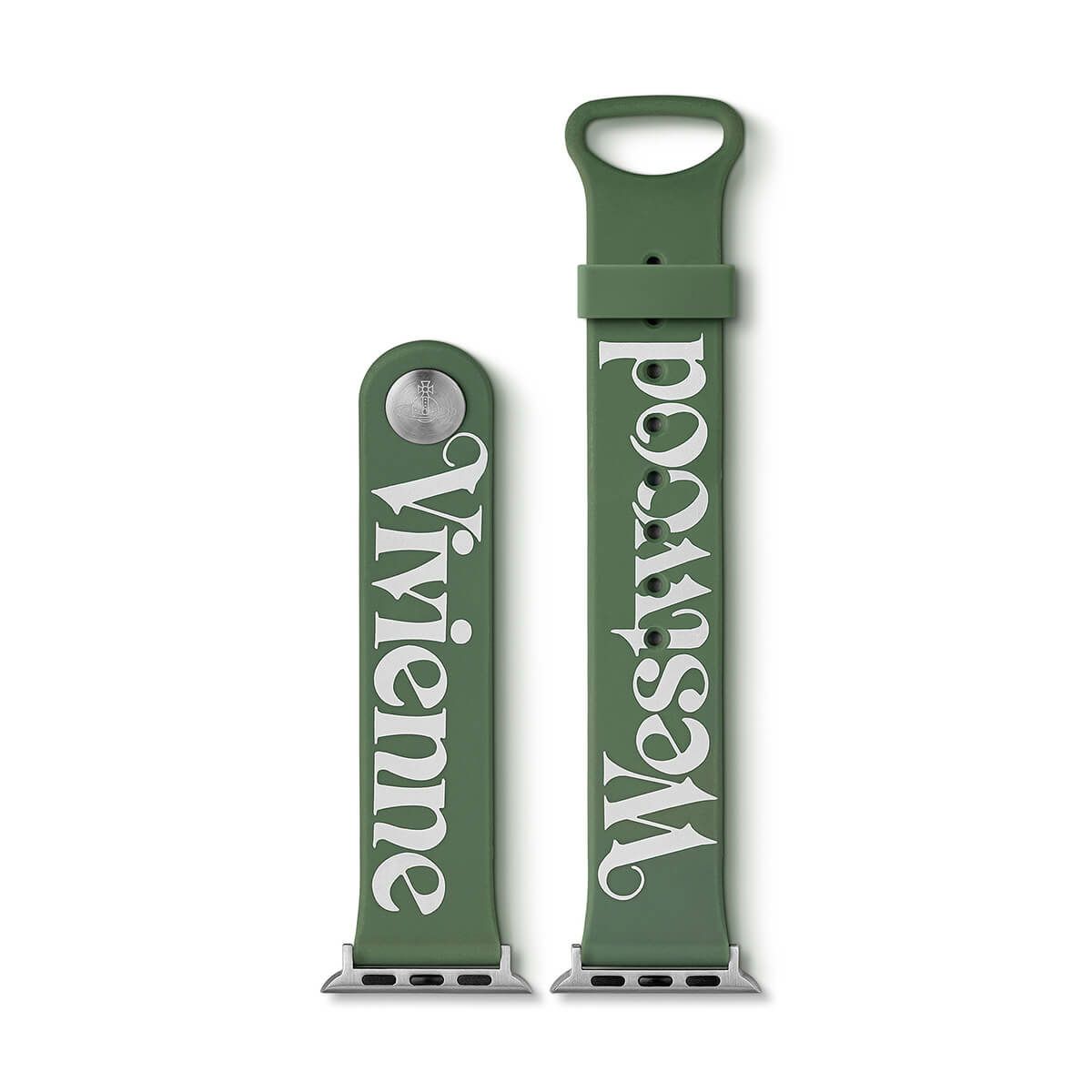 Vivienne Westwood / ヴィヴィアンウエストウッド Apple watch 38mm/40mm/41mm 専用ストラップ - グリーンの公式ECサイト掲載画像