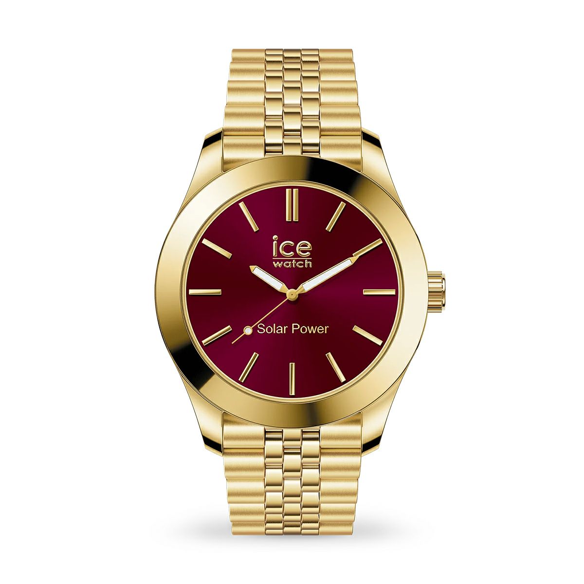 ICE-WATCH / アイスウォッチ ICE steel - ゴールドバーガンディ - スモール - ソーラー3Hの公式ECサイト掲載画像