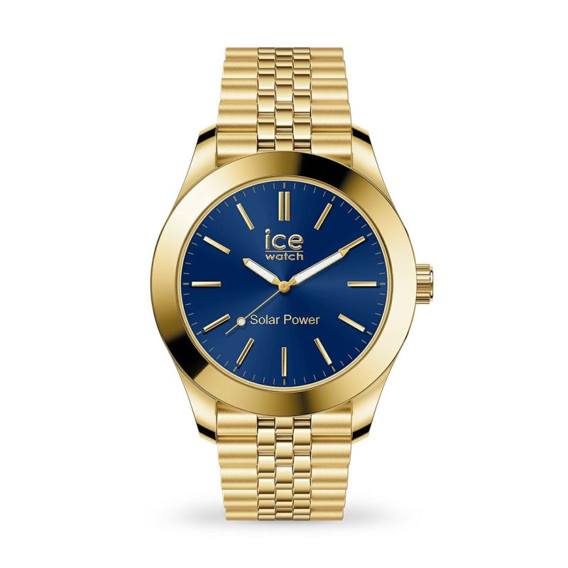 ICE-WATCH / アイスウォッチ ICE steel - ゴールドブルー - ミディアム - ソーラー3Hの公式ECサイト掲載画像