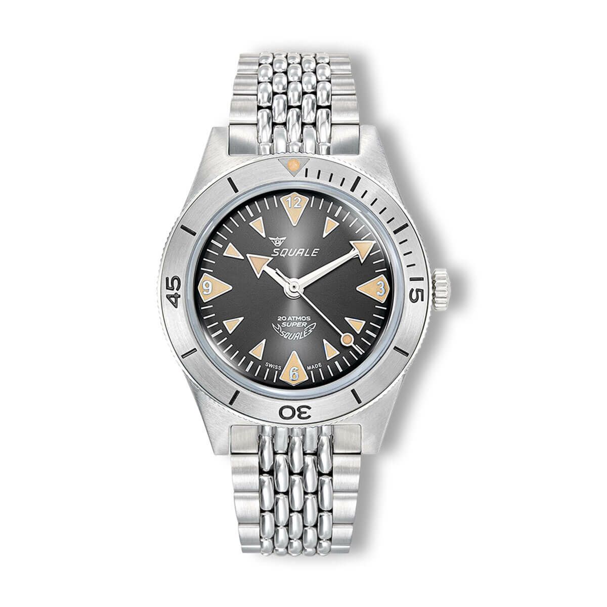 SQUALE / スクワーレ スーパー スクワーレ ビッグアローズ ブラック ステンレススチール ブレスレットの公式ECサイト掲載画像