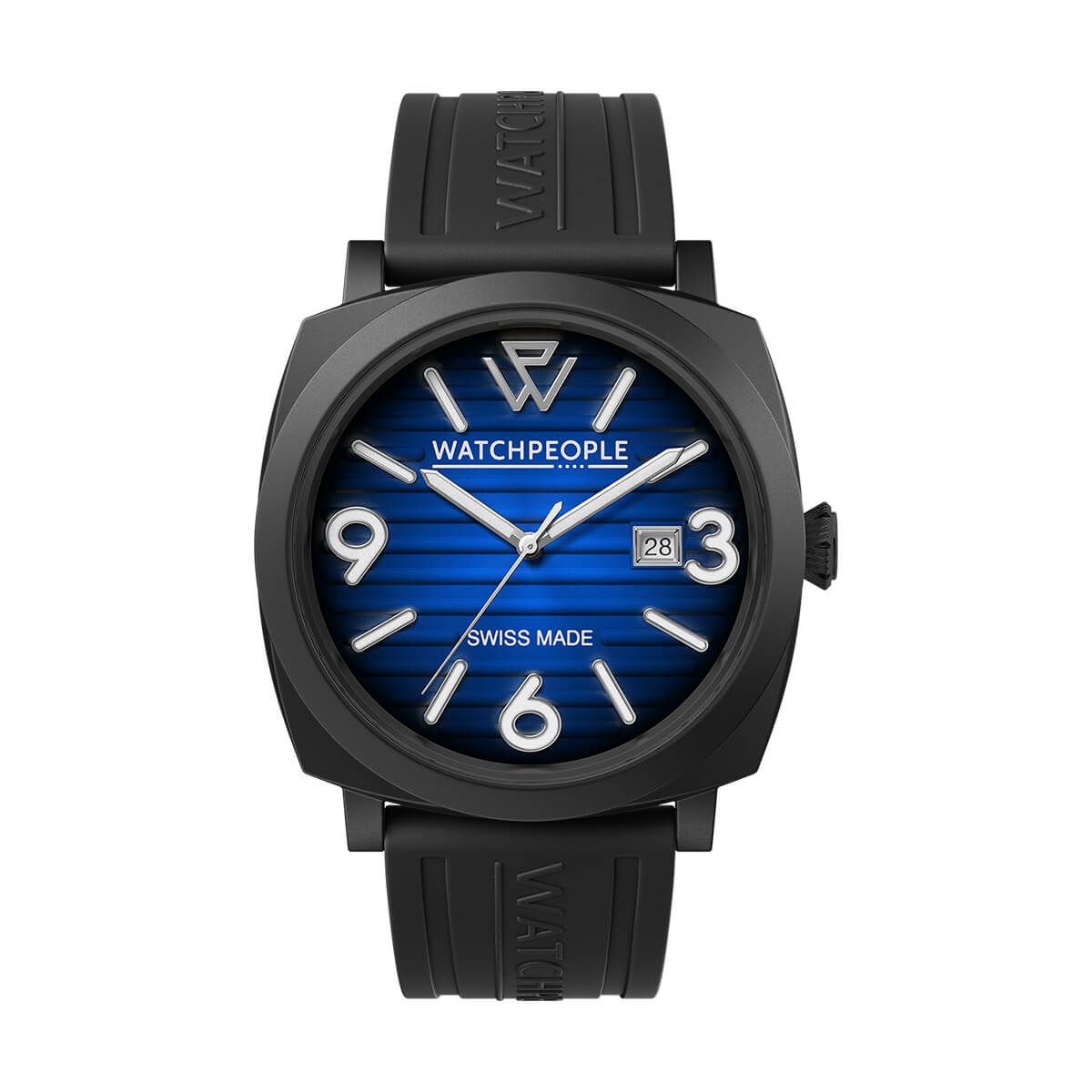 WATCHPEOPLE / ウォッチピープル WP2 - メタル - ブラック - ブラックブルーラジアル - 45mmの公式ECサイト掲載画像
