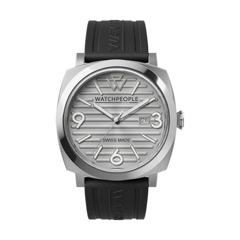 WATCHPEOPLE / ウォッチピープル WP2 - メタル - シルバー - ブラック - アルミニウム - 45mmの公式ECサイト掲載画像