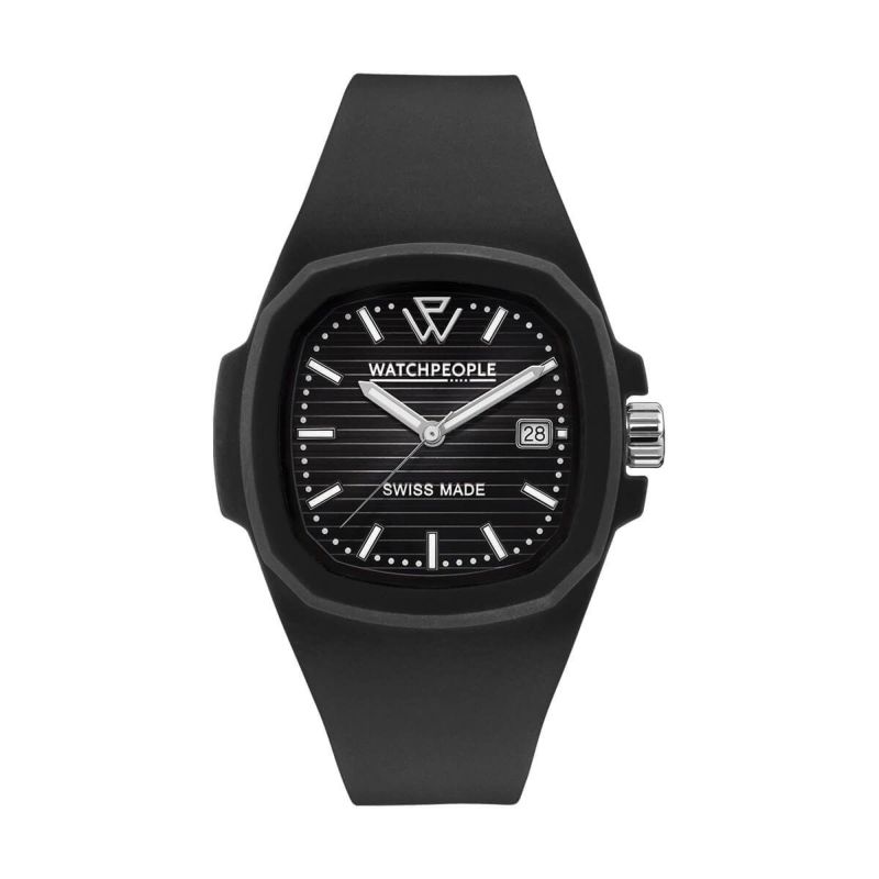WATCHPEOPLE / ウォッチピープル WP4 - ブラック - ブラックシルバーライン - 44mmの公式ECサイト掲載画像