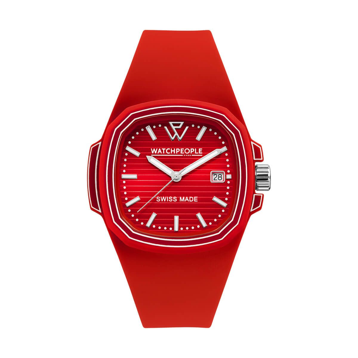 WATCHPEOPLE / ウォッチピープル WP4 - ロイヤルレッド - ライン - LARGE 44mmの公式ECサイト掲載画像
