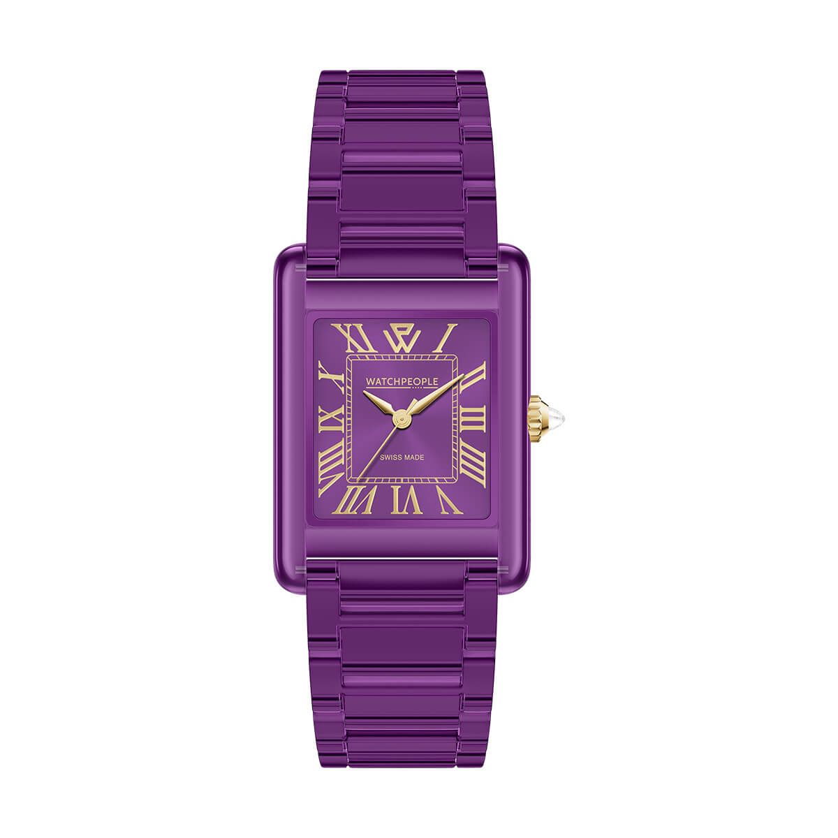 WATCHPEOPLE / ウォッチピープル WP6 - クリア - シャイニー - バイオレット - SMALL 23x34mmの公式ECサイト掲載画像