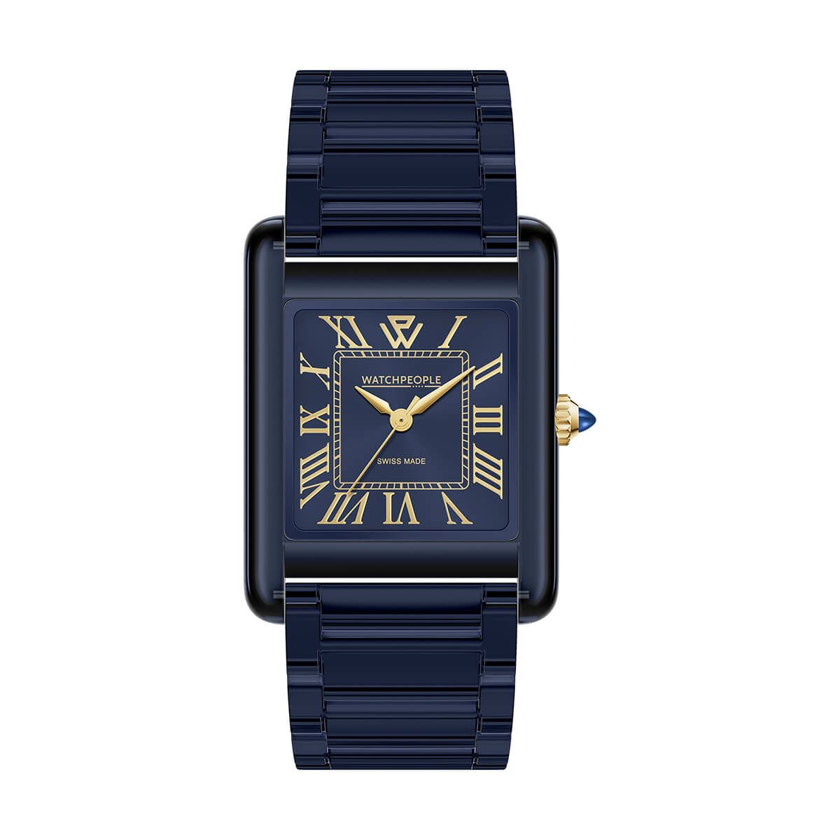 WATCHPEOPLE / ウォッチピープル WP6 - クリア - シャイニー - ミッドナイトブルー - MEDIUM 27x38mmの公式ECサイト掲載画像