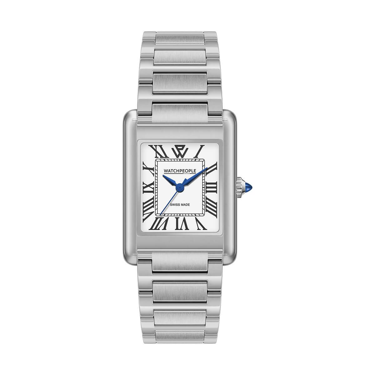 WATCHPEOPLE / ウォッチピープル WP6 - メタル - シャイニー - シルバー - タイムレスホワイト - SMALL 23x34mmの公式ECサイト掲載画像