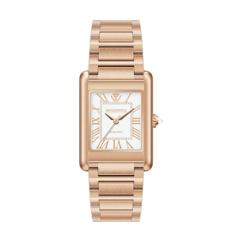 WATCHPEOPLE / ウォッチピープル WP6 - メタル - シャイニー - ローズゴールド - ホワイトローズゴールド - SMALL 23x34mmの公式ECサイト掲載画像