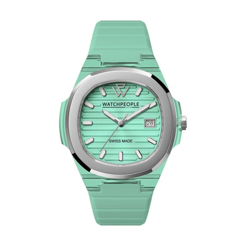 WATCHPEOPLE / ウォッチピープル WP7 - クリア - シリ - ターコイズ - 43mmの公式ECサイト掲載画像