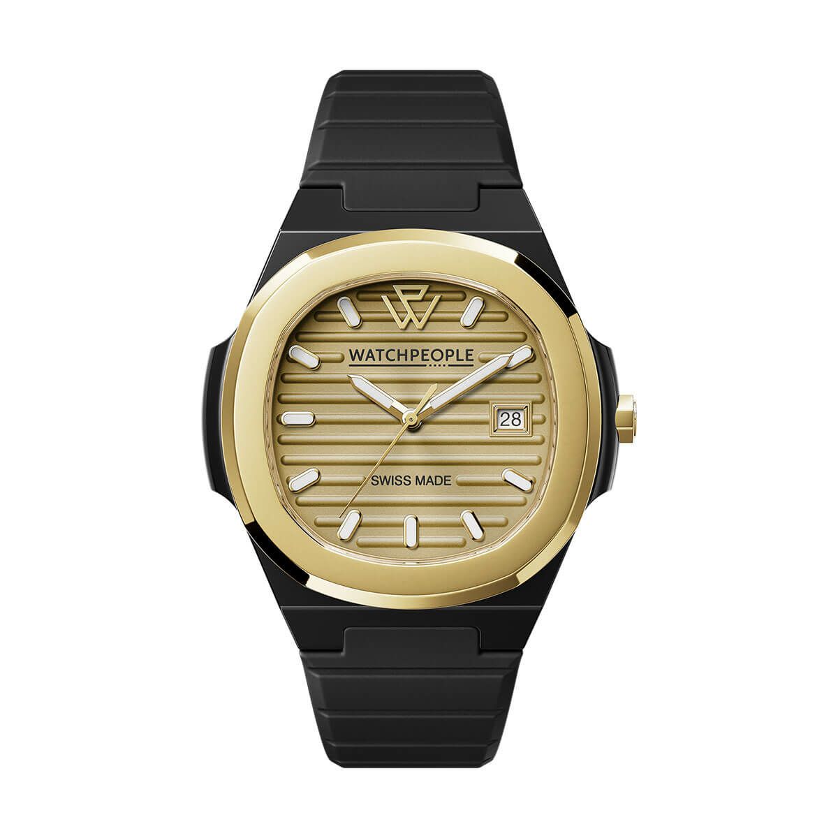 WATCHPEOPLE / ウォッチピープル WP7 - ソリッド - シリ - ブラック - ゴールド - 43mmの公式ECサイト掲載画像