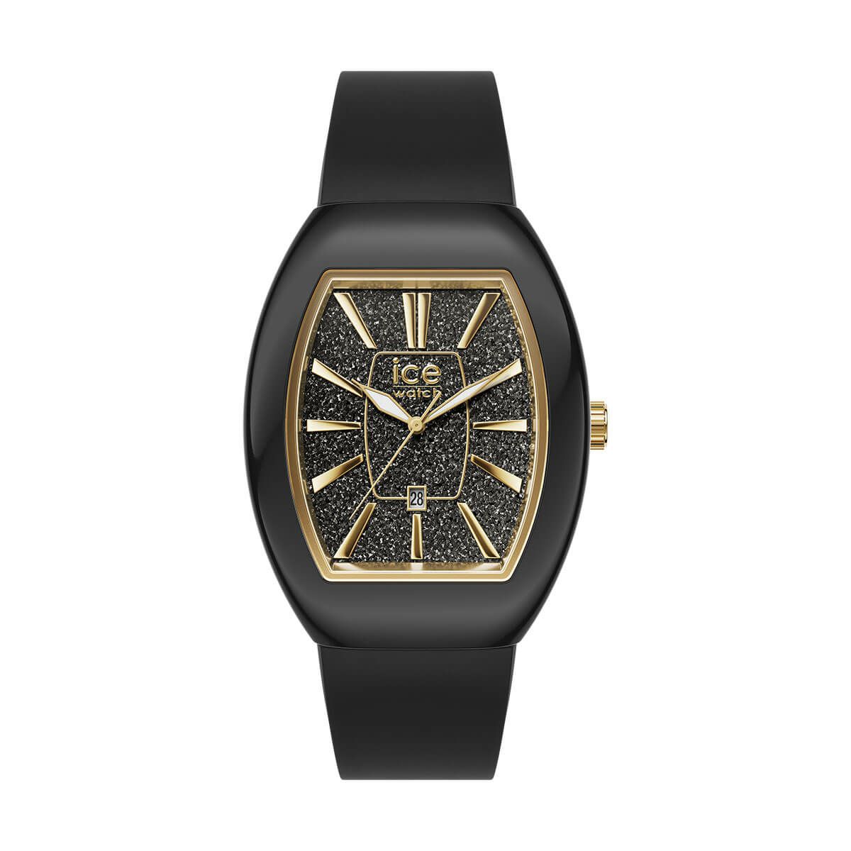 ICE-WATCH / アイスウォッチ ICE boliday - ドーム - ブラックグリッターゴールド - スモール - 3H+Dの公式ECサイト掲載画像
