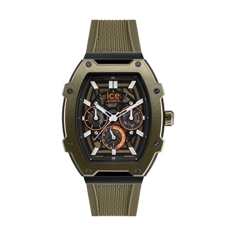 ICE-WATCH / アイスウォッチ ICE boliday - カーキブラックスケル - スチール - ミディアム - MTの公式ECサイト掲載画像