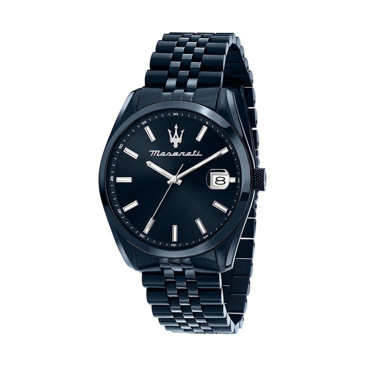 Maserati / マセラティ アトラツィオーネ 43mm 3H ブルー ダイヤル ブルー ブレスレットの公式ECサイト掲載画像