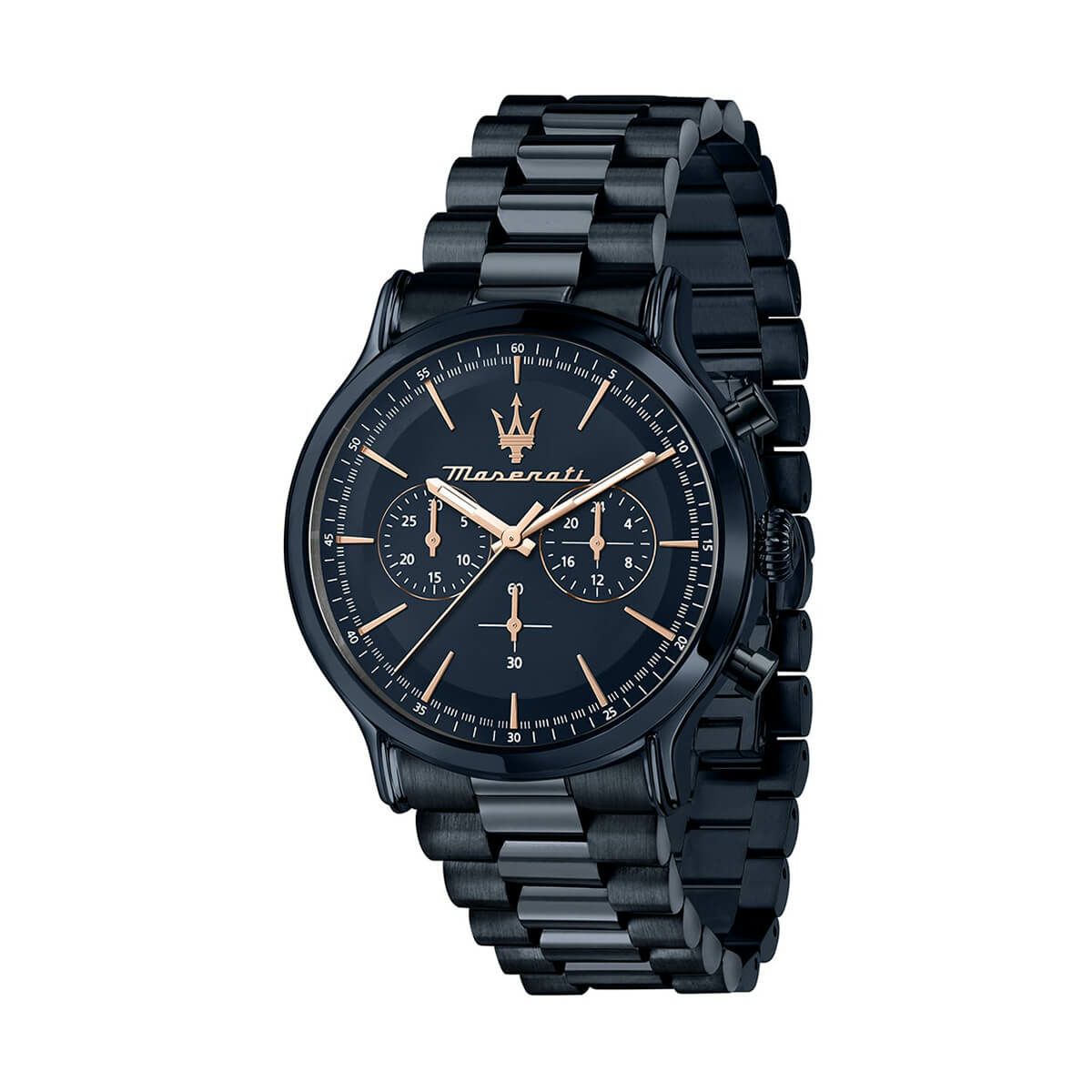 Maserati / マセラティ エポカ 42mm クロノグラフ ブルー ダイヤル ブルー ブレスレットの公式ECサイト掲載画像