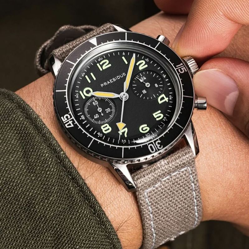 Praesidus / プレジダス Type H-75 Brown Leather メンズ腕時計 | H