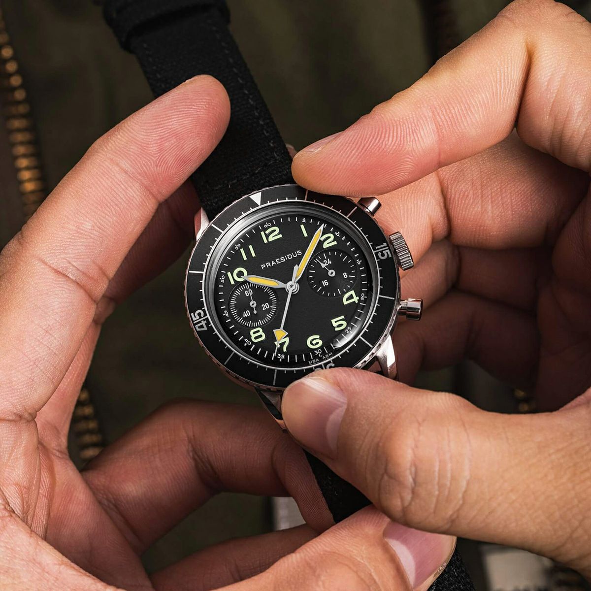 Praesidus / プレジダス Type H-75 Brown Leather メンズ腕時計 | H