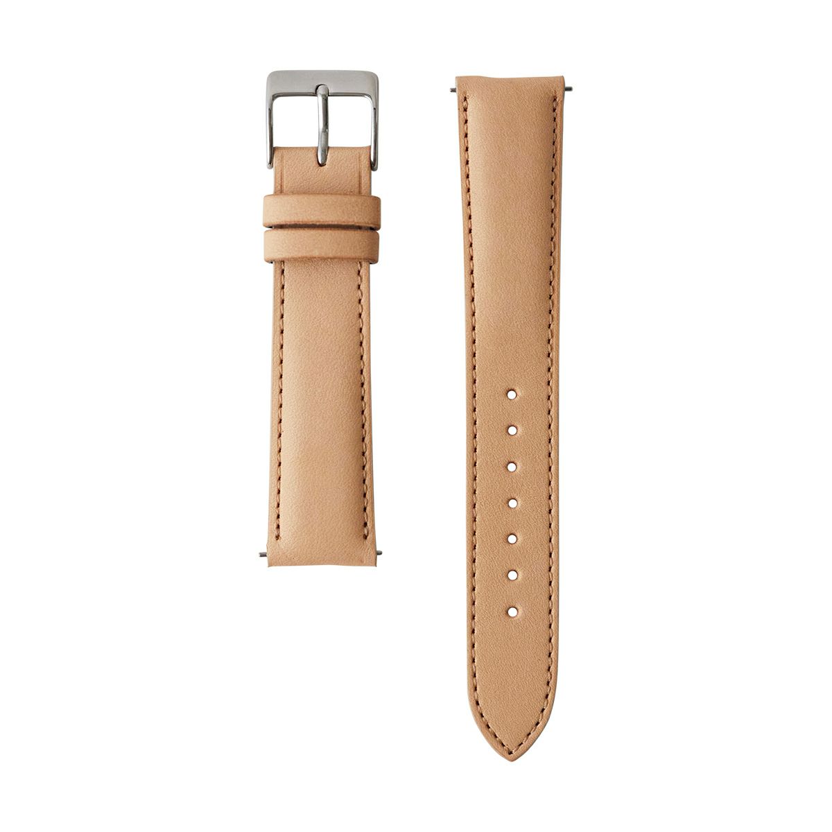 sazare / さざれ STRAP シルバー ミラー ヌメ革レザー for SK02［SK02専用替えベルト］の公式ECサイト掲載画像