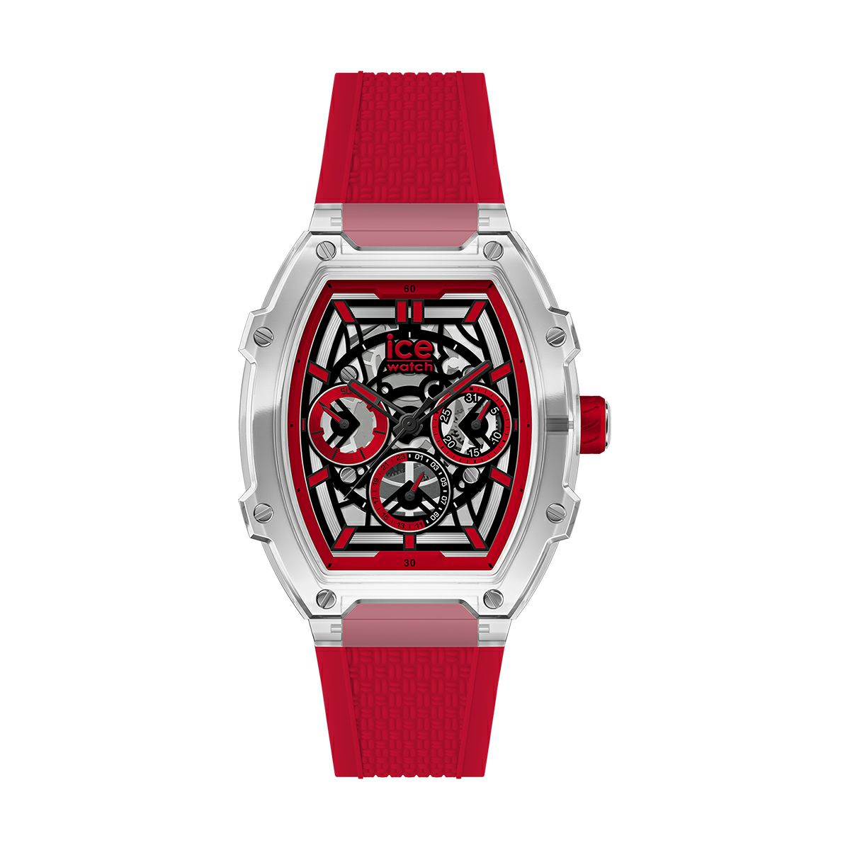 ICE-WATCH / アイスウォッチ ICE boliday - クリアレッドスケル - プラスチック - ミディアム - MTの公式ECサイト掲載画像