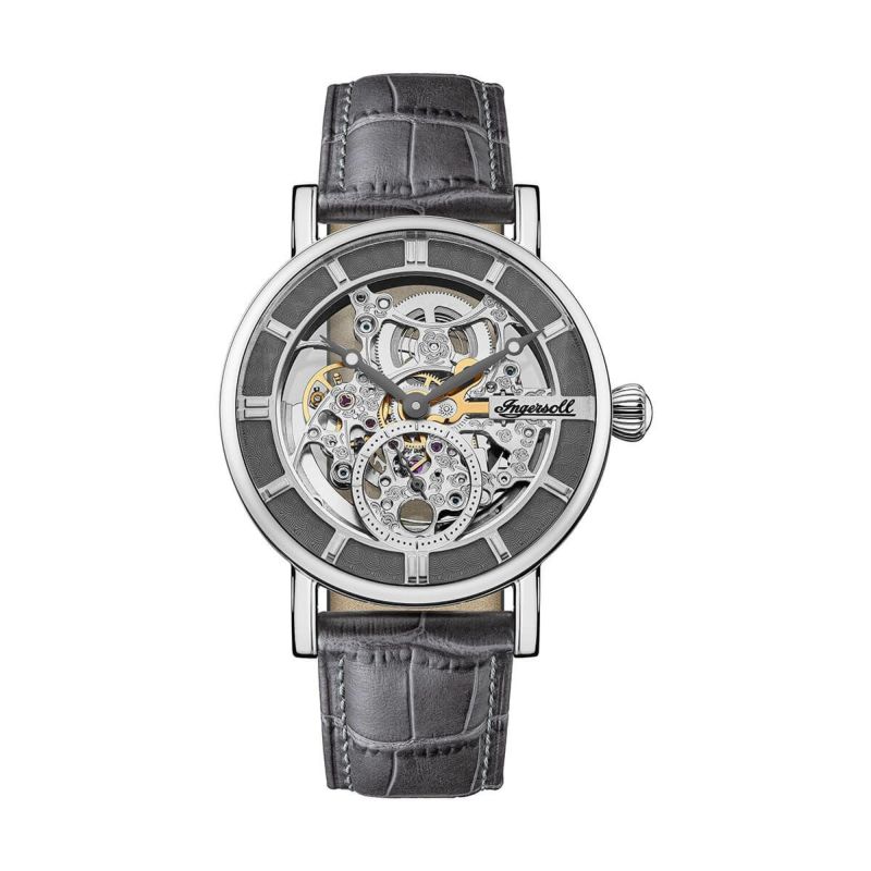 Ingersoll / インガソール ザ ヘラルド オートマチックウォッチ スケルトンダイヤル グレーレザーの公式ECサイト掲載画像