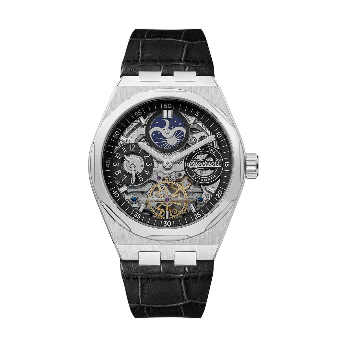 Ingersoll / インガソール ザ ブロードウェイ オートマチックウォッチ ブラックダイヤル ブラックレザーの公式ECサイト掲載画像