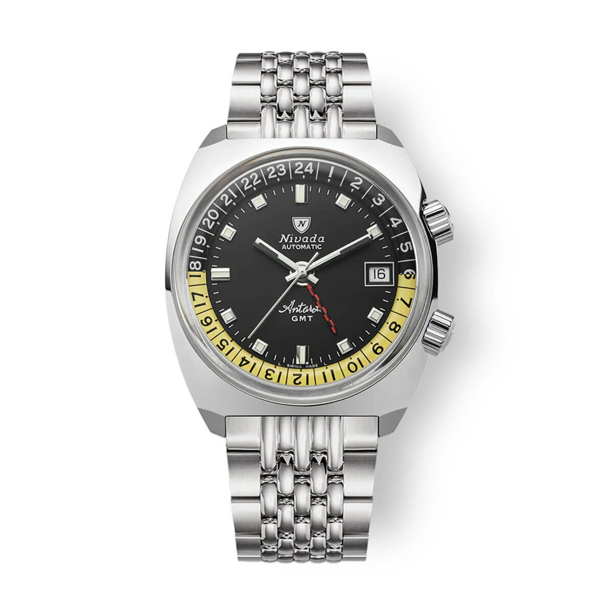 Nivada Grenchen / ニバダ グレンヒェン アンタークティック GMT ブラック ライス ブレスレットの公式ECサイト掲載画像