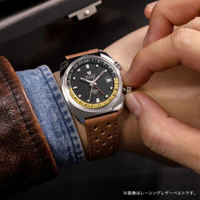 美品　ニバダ　Nivada ドレスウォッチ　メンズ腕時計 楽天市場】ニバダ グレンヒェン Nivada Grenchen F77 ブラック