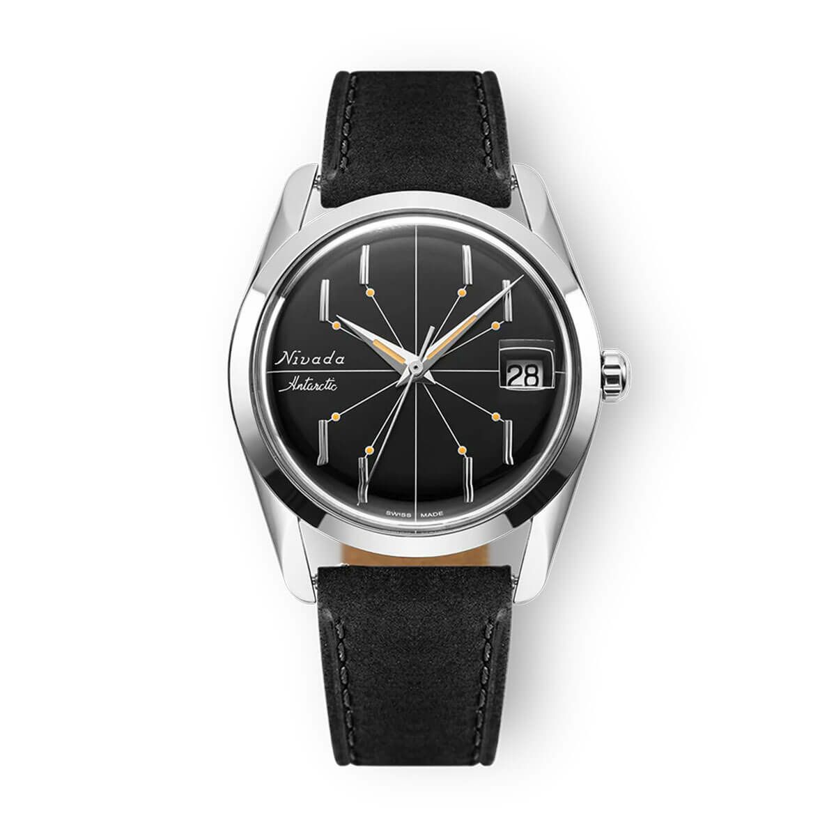 Nivada Grenchen / ニバダ グレンヒェン アンタークティック スパイダー ブラック 35mm ブラック レザー ベルトの公式ECサイト掲載画像
