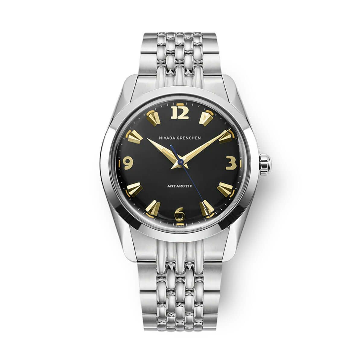 Nivada Grenchen / ニバダ グレンヒェン アンタークティック 35mm ブラック ＆ ゴールド ベージュ ライス ブレスレットの公式ECサイト掲載画像