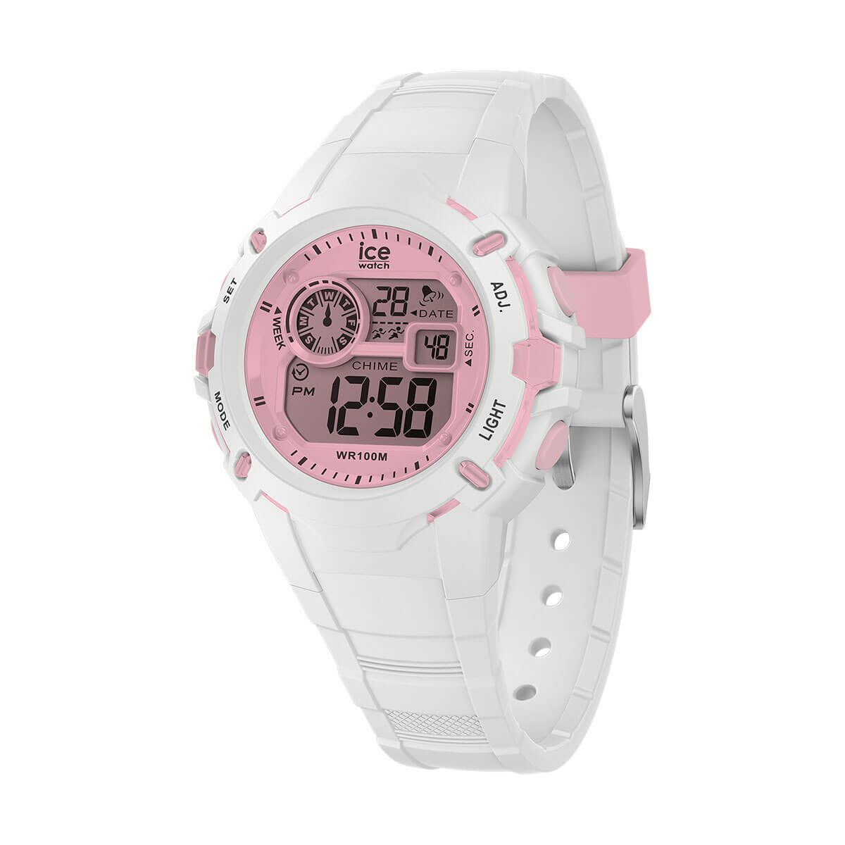 ICE-WATCH / アイスウォッチ ICE digit explorer - ホワイトピンク - Smallの公式ECサイト掲載画像
