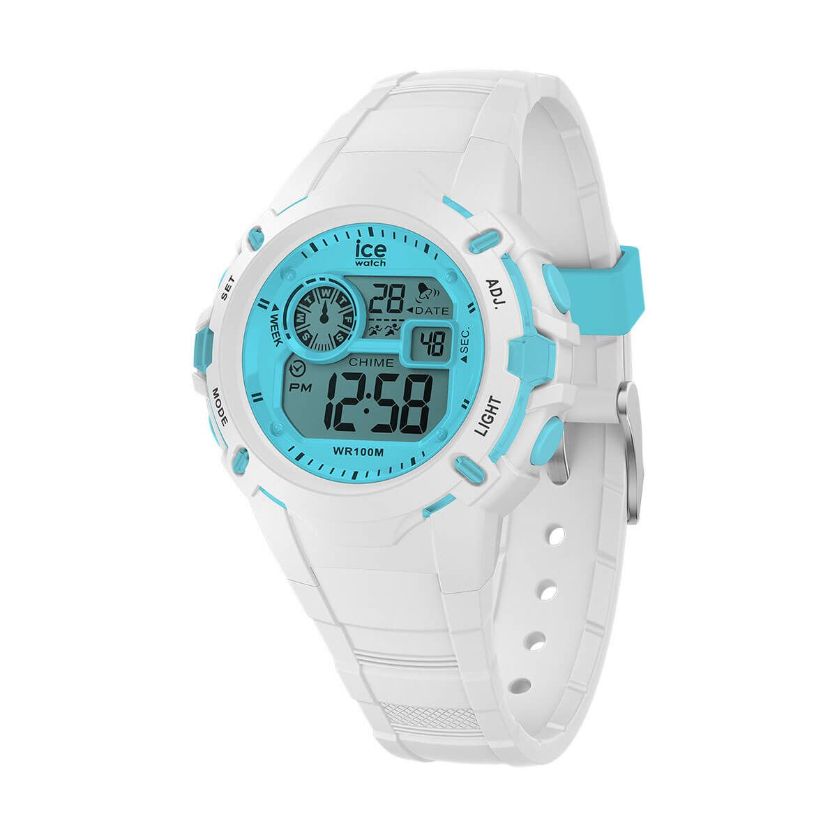 ICE-WATCH / アイスウォッチ ICE digit explorer - ホワイトブルー - Smallの公式ECサイト掲載画像